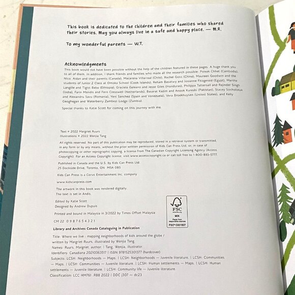 Where We Live Hardcover Margriet Ruurs First Edition 2022 Around the World - Picture 3 of 8